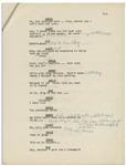 Moe Howard's 42pp. Script of Texaco Star Theater Starring Milton Berle & The Three Stooges With Shemp -- From May 1950 Annotated by Moe With His Signatures -- 8.5 x 11 -- Very Good